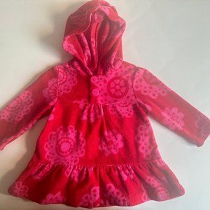 Baby Girl Red/Pink Hoodie Pullover